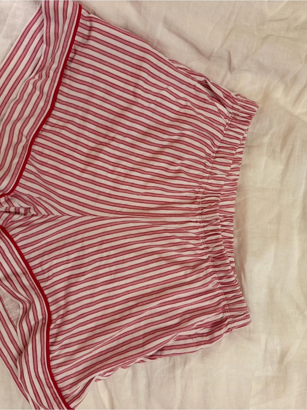 Striped Red & White Long-Sleeve Pajama Set - Picture 4 of 5